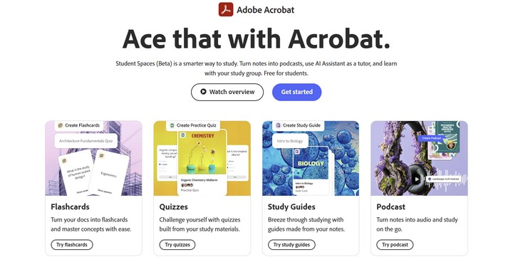Adobe Student Spaces