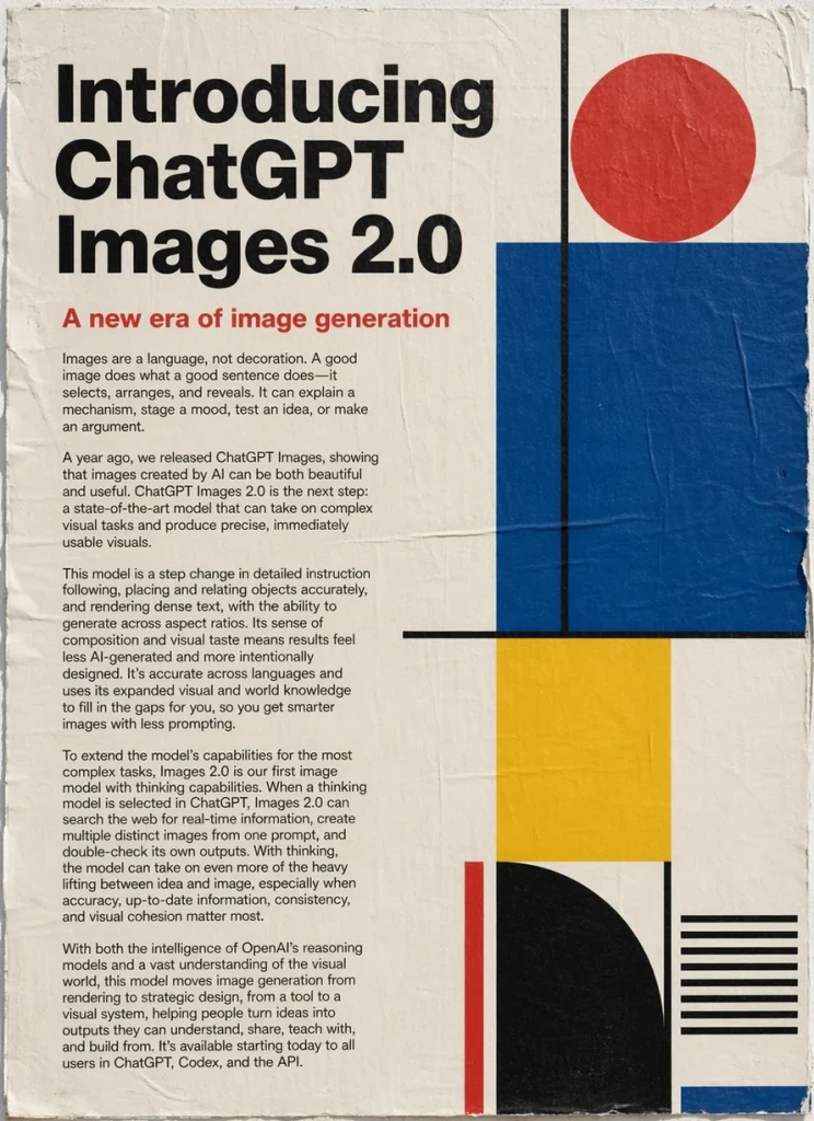 OpenAI lança ChatGPT Images 2.0 introducingchatfinal