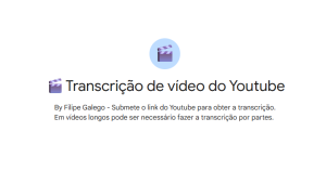 Transcrição de Vídeo