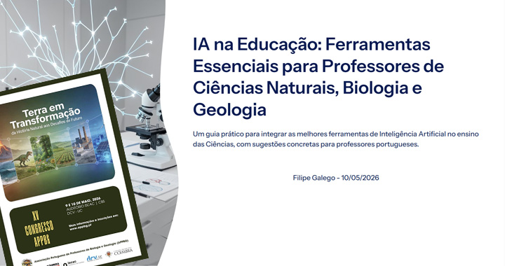 Evento - IA no Ensino-Aprendizagem da Biologia e Geologia IA no Ensino-Aprendizagem da Biologia e Geologia