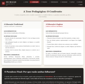 Os Maias educação Os Maias educação
