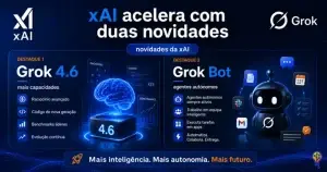 Grok 4.6 e Grok Bot: a SpaceXAI mostra o próximo passo da IA Grok 4.6 e Grok Bot