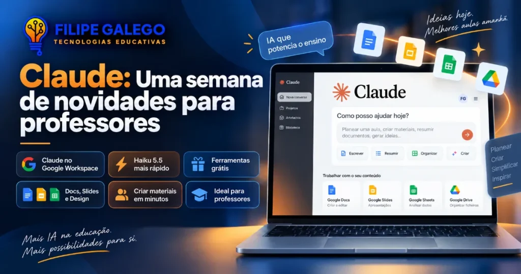 Claude: uma semana de novidades para professores Claude novidades para professores