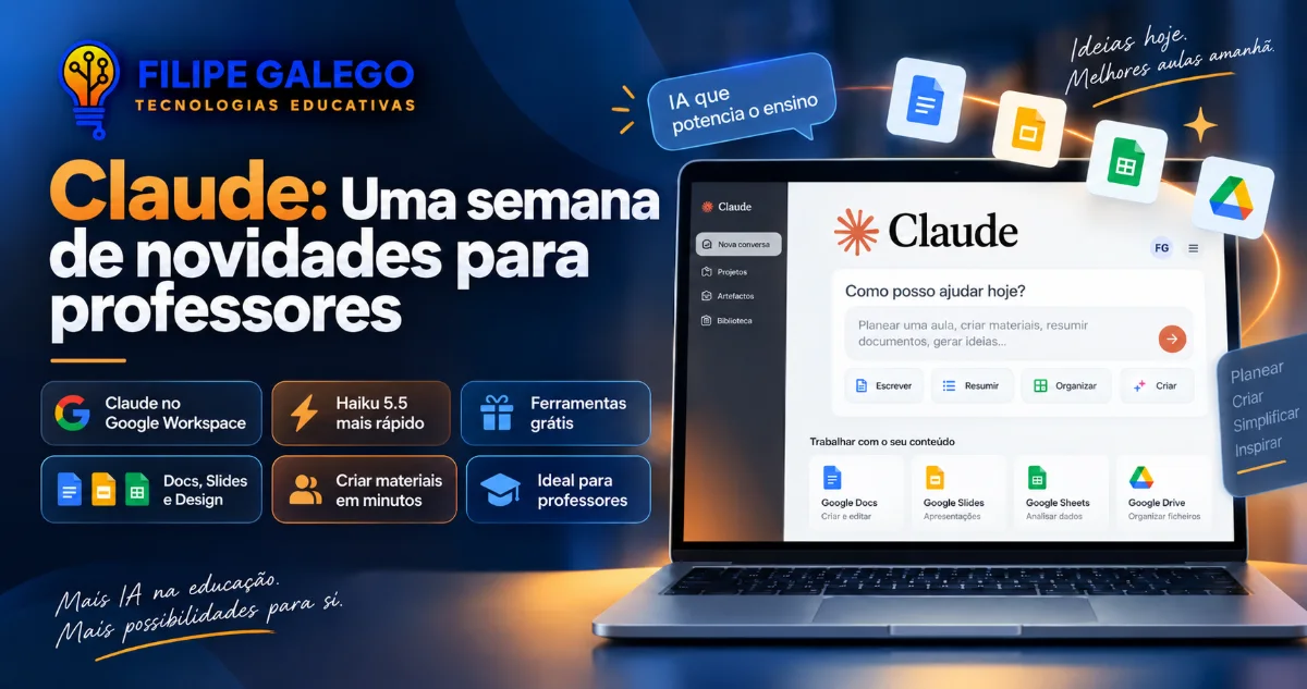 Claude novidades para professores