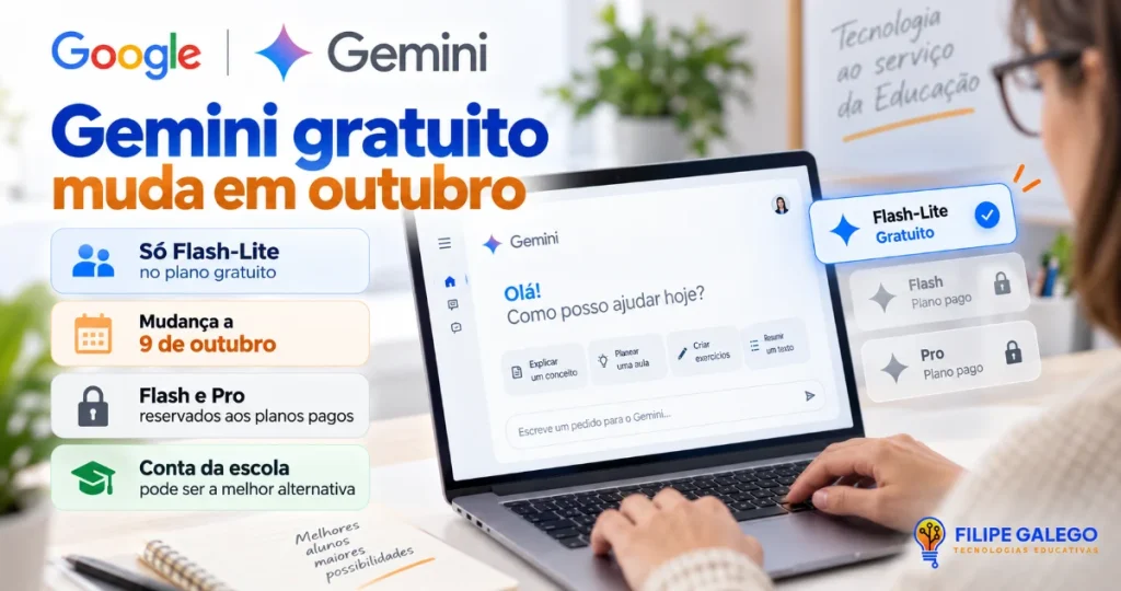 Gemini gratuito muda em outubro