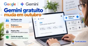Gemini gratuito muda em outubro
